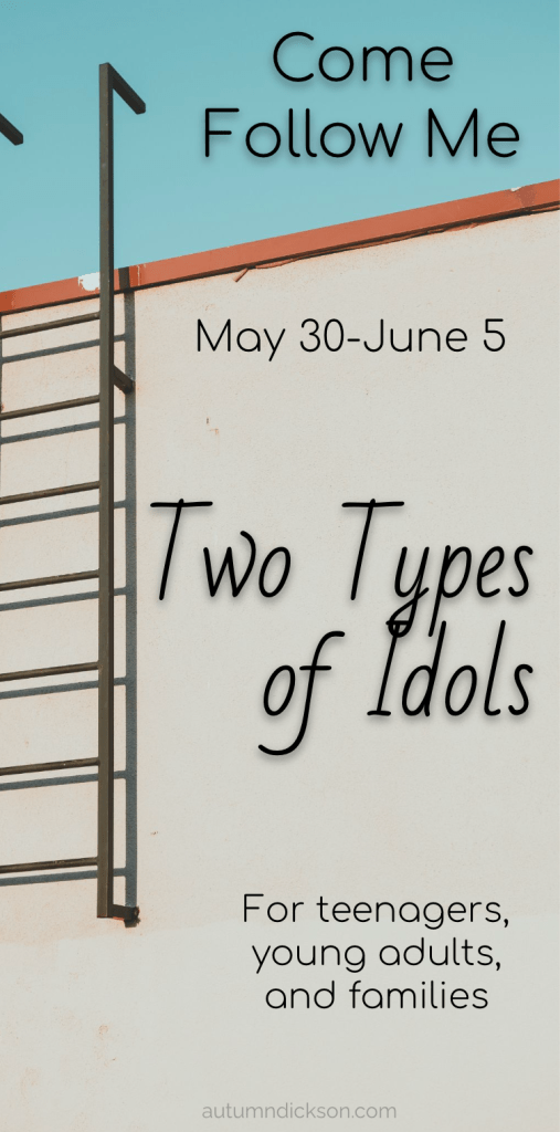 Pinnable image of ladder, "Two Types of Idols" Come Follow Me