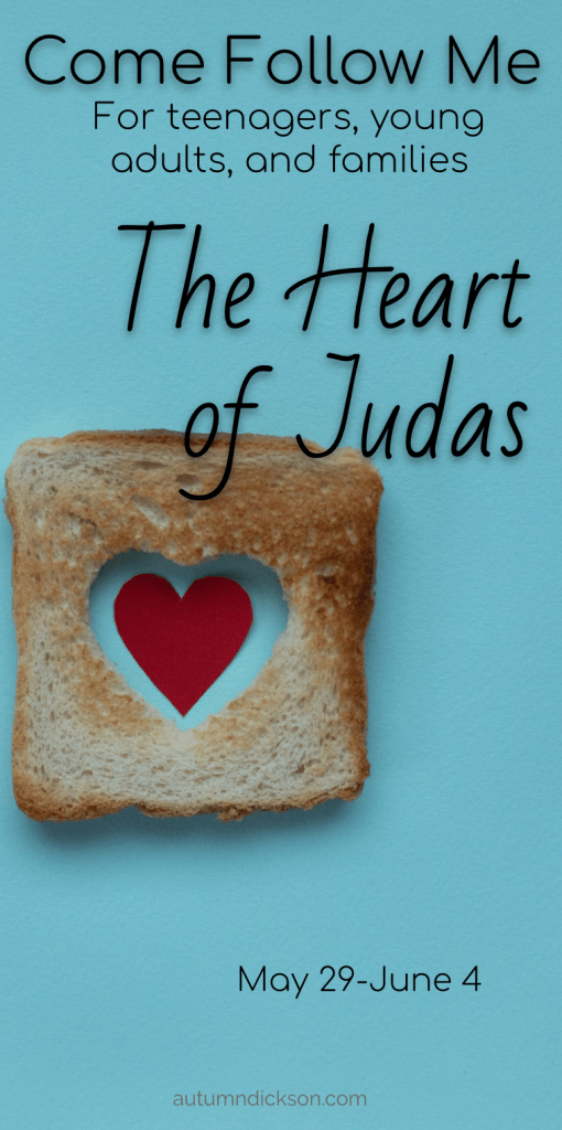 The apostles were totally clueless as to who would betray Christ. To me, this indicates that betrayal started in Judas' heart long before it came out.