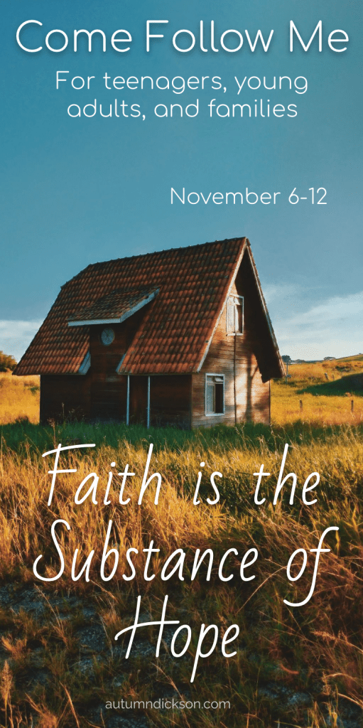 Paul teaches that faith is the substance of hope. Apparently, they're two separate principles. What's the difference and why does it matter?