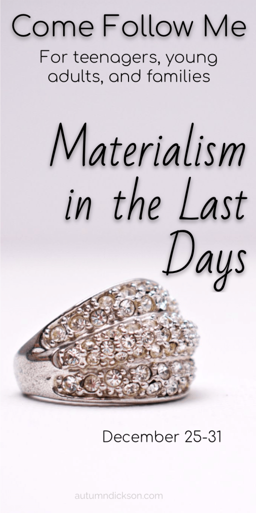 The book of Revelation speaks about a sinful "woman" in the last days who is drunk on the blood of martyrs and the inspiration of all sin in Babylon. Interestingly enough, one of her most often depicted sins is materialism.