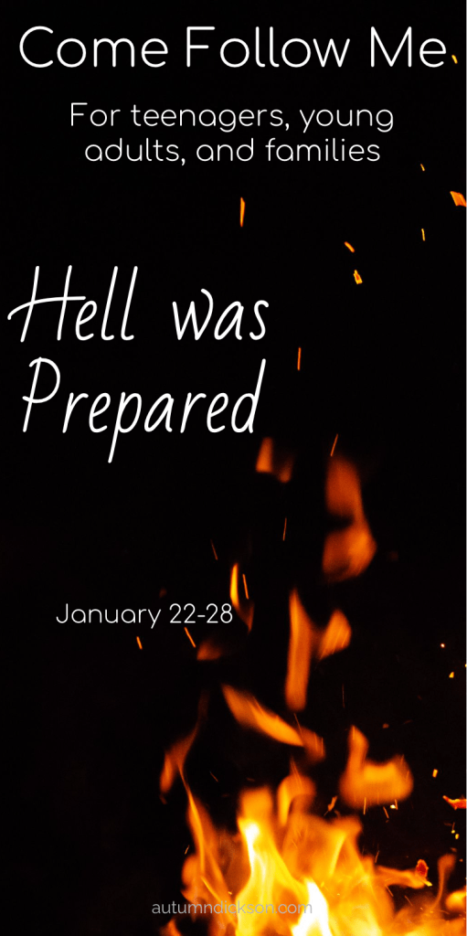 The Lord teaches Nephi that there is a place prepared for those who are "filthy." This kind of idea used to trouble me a bit as a child.