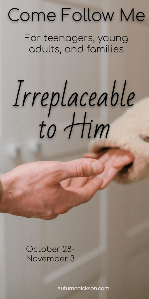 We know that the Lord will send someone else if we don't step up and fill our role, but does that really mean we're replaceable to Him?