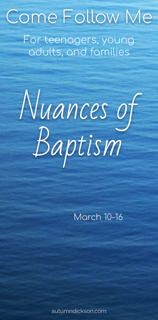 The Lord continues to restore His church and teaches about baptism.