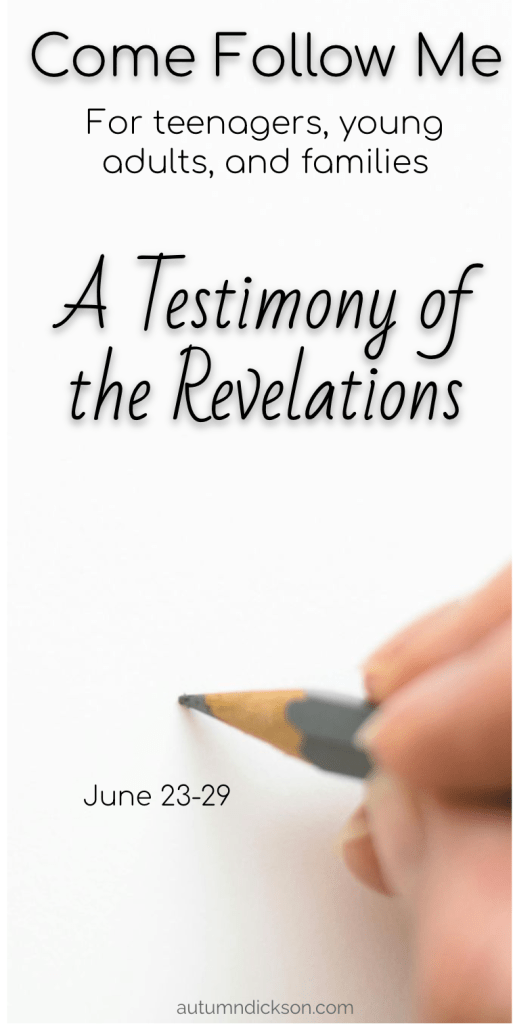 The Lord worked with His elders to develop a testimony.