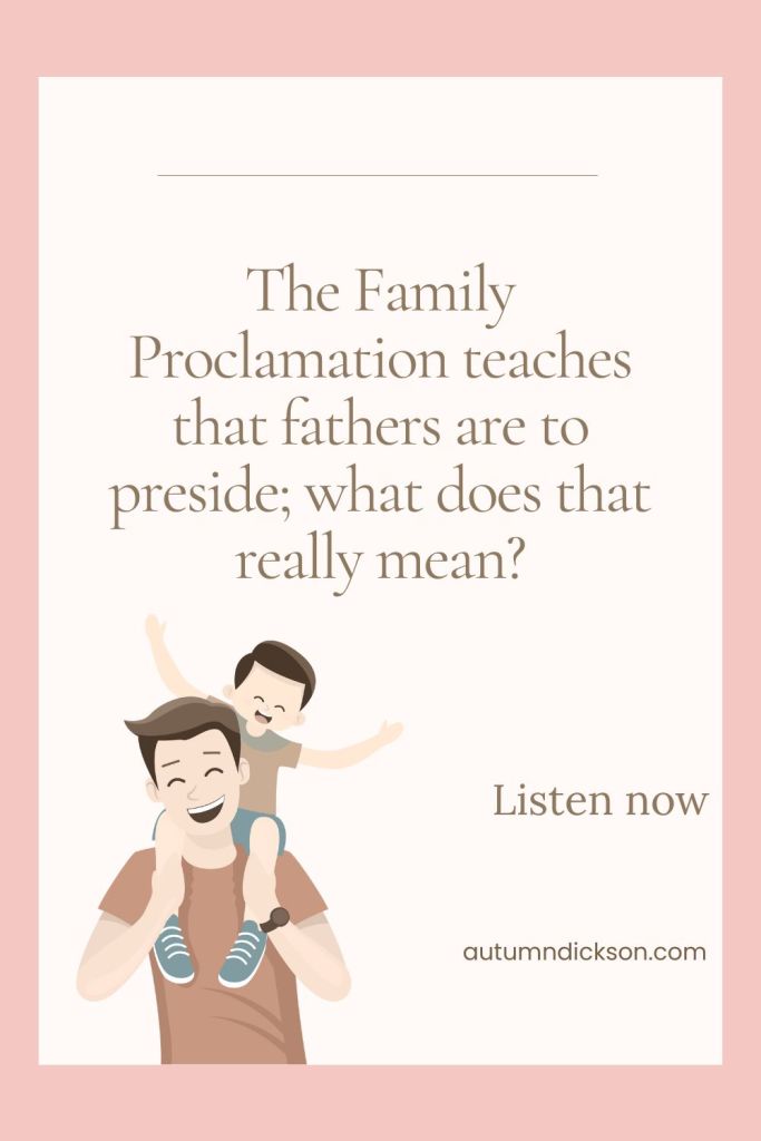 The word "preside" may feel tricky, but let's look at how the Lord defines it.