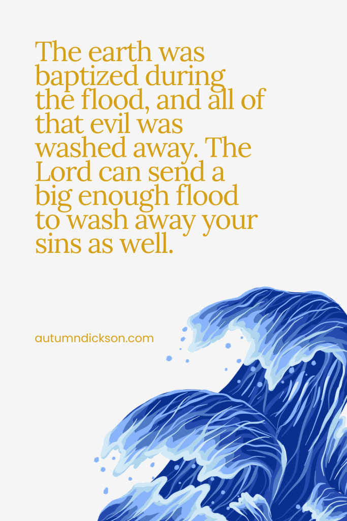 What does the flood teach us about our own new beginning?