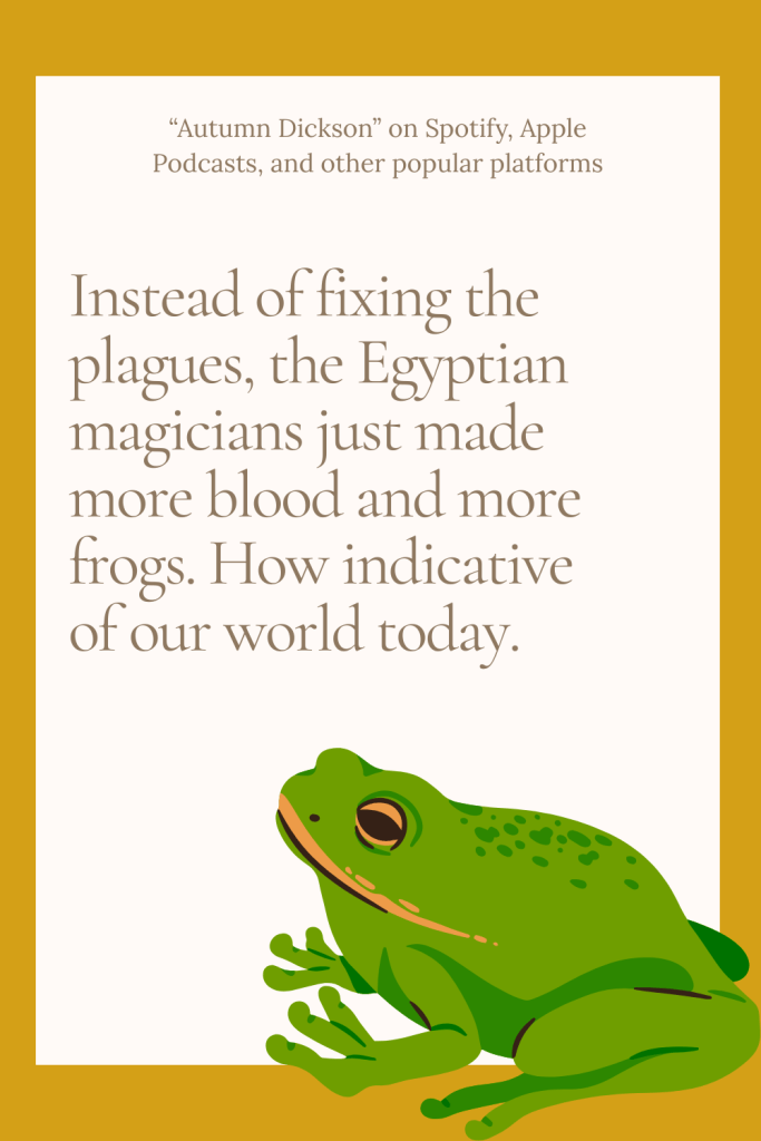 The magicians mimicked Moses instead of fixing the problem.