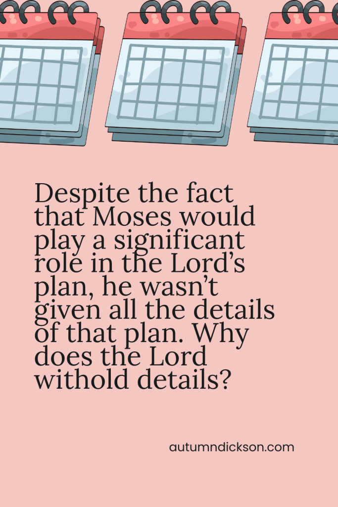 Moses was really worried when the Lord sent him and things didn't get better for a while.