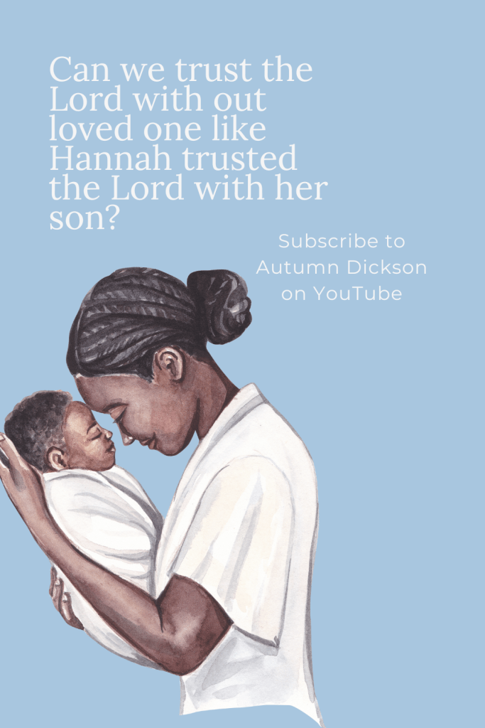 Hannah handed her child over to the Lord just like she promised to do.