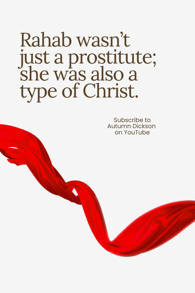 Rahab found herself in a difficult situation. She was also a type of Christ.