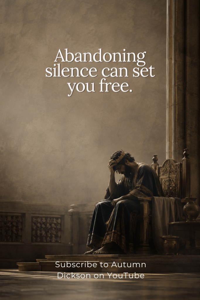 David kept silent about his sins for quite some time, and it was agony for him.