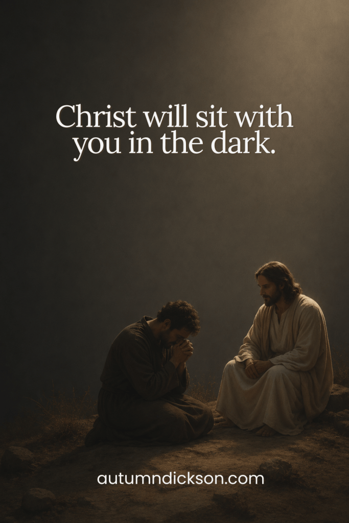 It's okay to sit with harder feelings. It's not a lack of faith, and Christ sits with us.