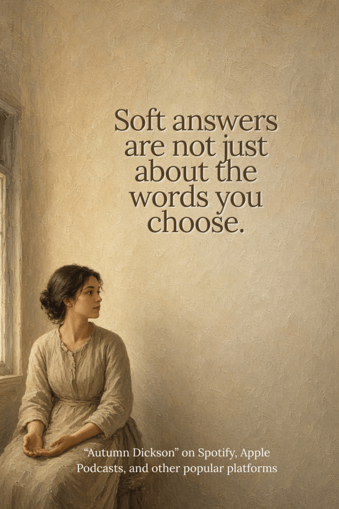 Let's talk about what it looks like to give a Christlike, soft answer.